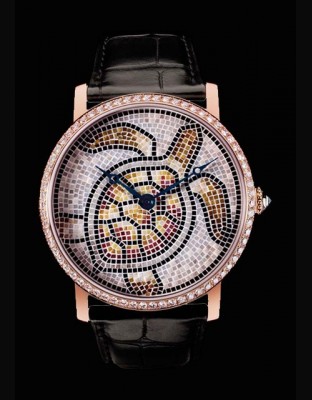 Rotonde de Cartier 42 mm décor tortue