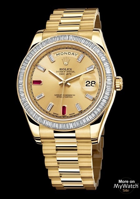 rolex day date ii yellow gold