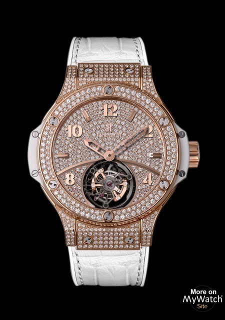 Big Bang Gold White Tourbillon Full Pavé