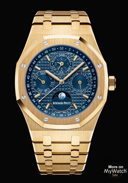 Watch Audemars Piguet Royal Oak Perpetual Calendar  Royal Oak  26574BA.OO.1220BA.01 Yellow Gold - Blue Dial - Yellow Gold