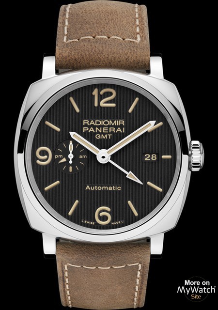 RADIOMIR 1940 3 DAYS GMT AUTOMATIC ACCIAIO