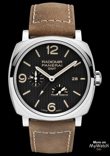 RADIOMIR 1940 3 DAYS GMT POWER RESERVE AUTOMATIC ACCIAIO