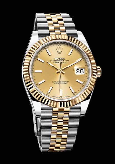 rolex datejust 41 yellow rolesor