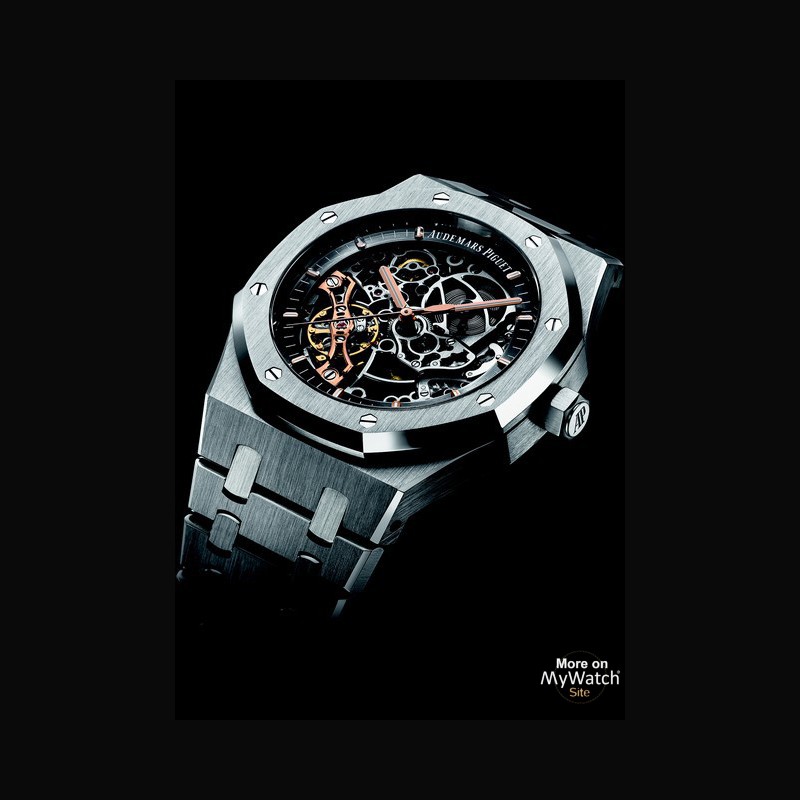 Audemars Piguet Royal Oak 'Double Balance' Skeleton 15407ST.OO.1220ST.01–  HauteLuxuryWatches