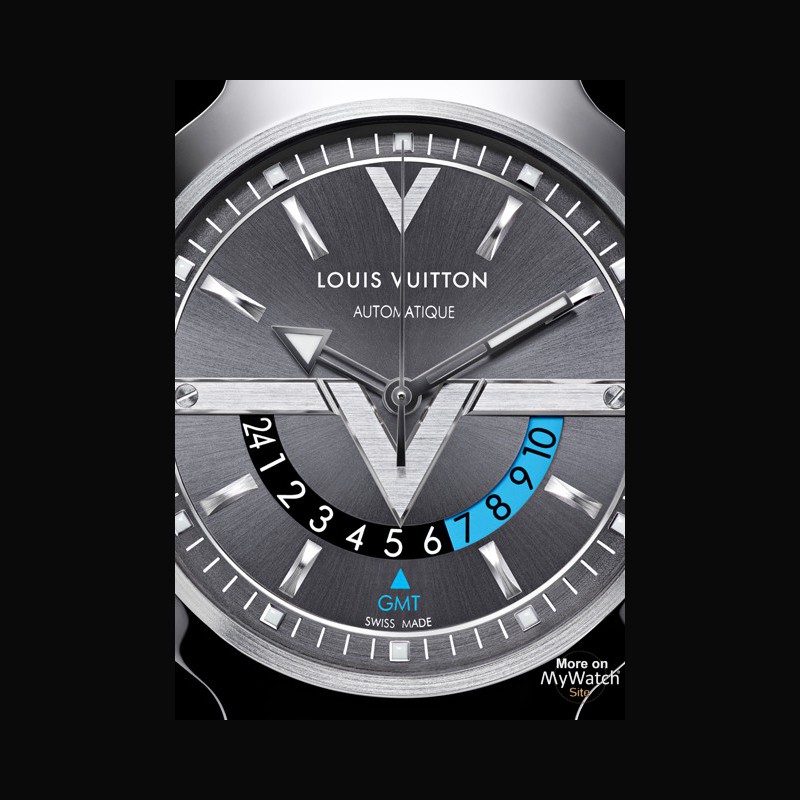 Watch Voyager GMT  Louis Vuitton Steel - Leather Strap