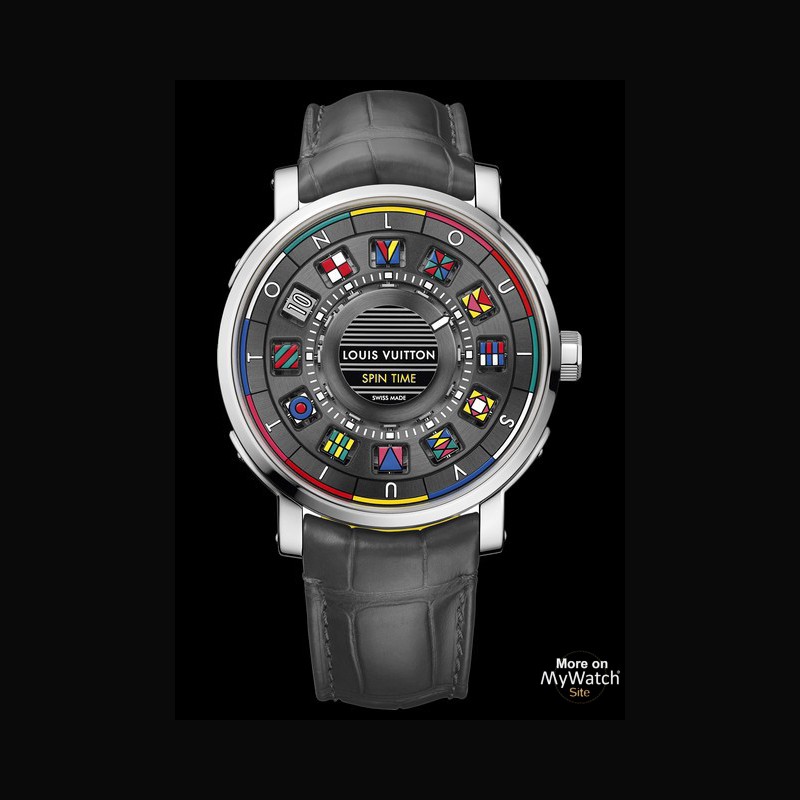 2022 Unworn Louis Vuitton Escale Spin Time Rainbow 41mm Q5DG20 Black Dial  Box Papers