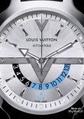 LOUIS VUITTON Stainless Steel Calfskin 41mm Voyager GMT Automatic Watch  Grey 305764