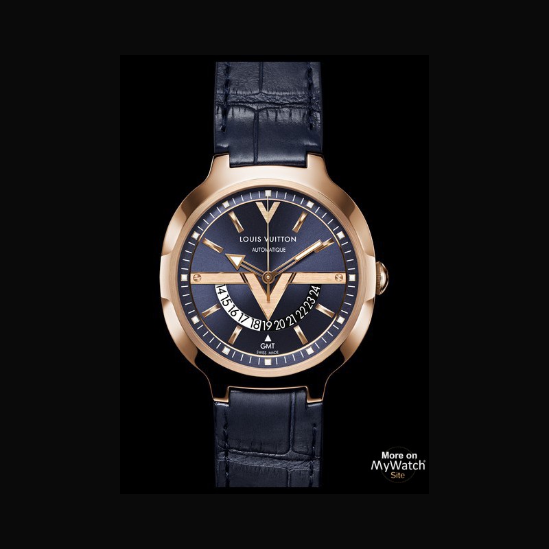 Voyager GMT watch in pink gold, Louis Vuitton