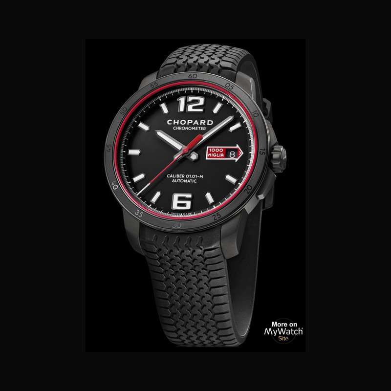 Watch Chopard Mille Miglia GTS Automatic Speed black  Mille Miglia  168565-3002 Blackened Steel - Rubber Strap