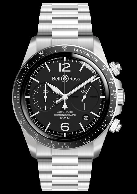 Watch Bell & Ross BR V2-94 Black Steel | VINTAGE BRV294-BL-ST/SST