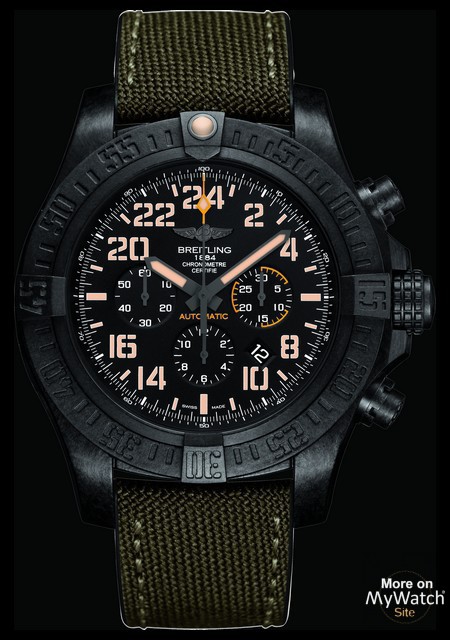 Assets Definitive favorite Watch Avenger Hurricane Military | Breitling XB12101/BF46/283S/X20D.4  Breitlight - Strap rubber