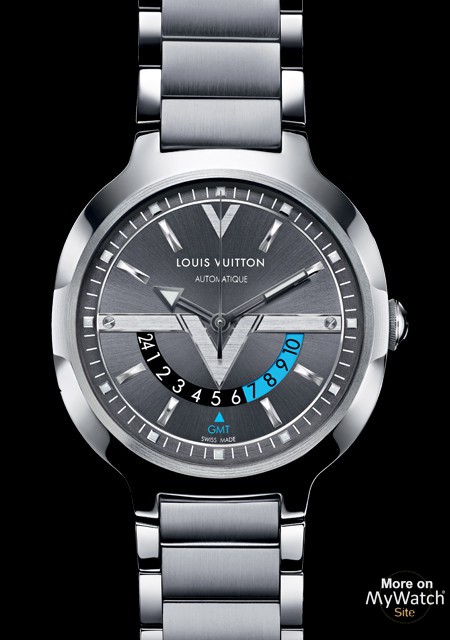 Watch Voyager GMT  Louis Vuitton Q7D301 Steel - Strap Steel