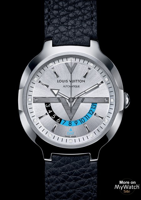 Louis Vuitton Voyager GMT watch in steel