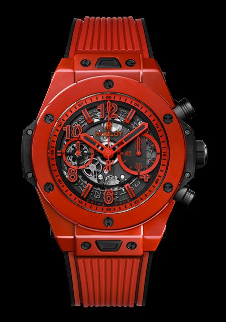 Watch Hublot Bang Unico Red | Big Bang 411.CF.8513.RX Red Ceramic - Skeleton Dial - Rubber