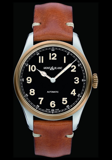 Watch 1858 Automatic Montblanc 117833 Stainless Steel Bronze