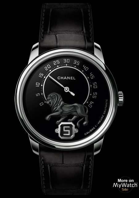 Watch Monsieur de Chanel | Chanel H5487 White Gold- Diamonds- Alligator  Strap