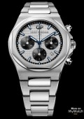 Laureato Chronographe - Acier sur acier cadran argenté