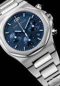 Laureato Chronographe - Acier sur acier cadran bleu foncé