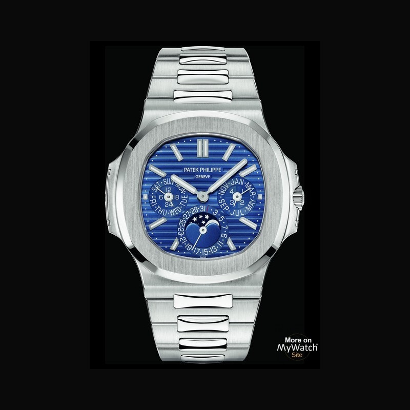 Patek Philippe Nautilus Perpetual Calendar Sunburst White Gold/ Blue Dial (Ref#5740/1G-001)