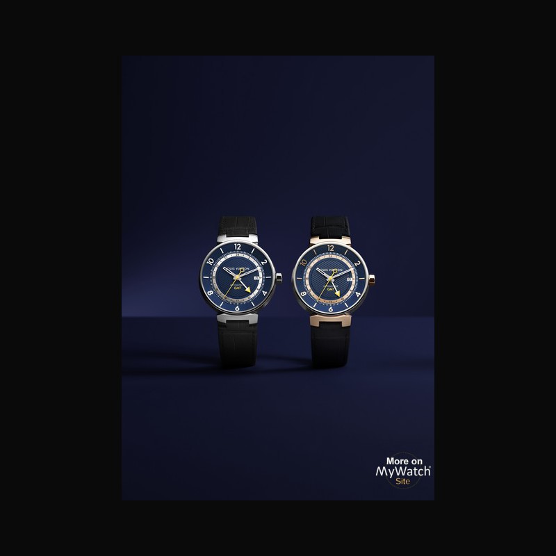 Watch Louis Vuitton Tambour Moon Blue GMT