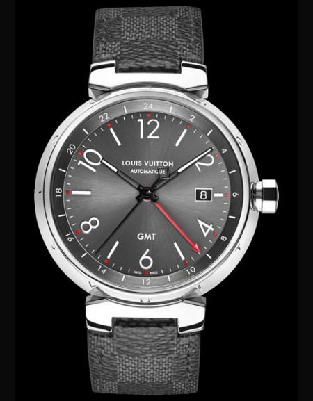 Louis Vuitton - Tambour Stainless Steel Leather Strap Automatic