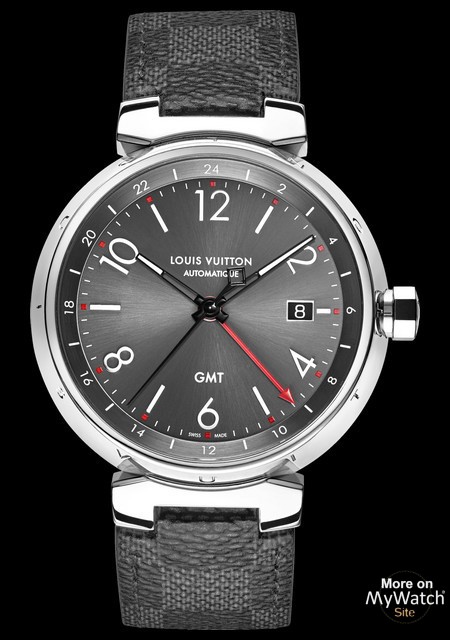 Tambour Essentiel Grey - GMT Date - strap gris -
