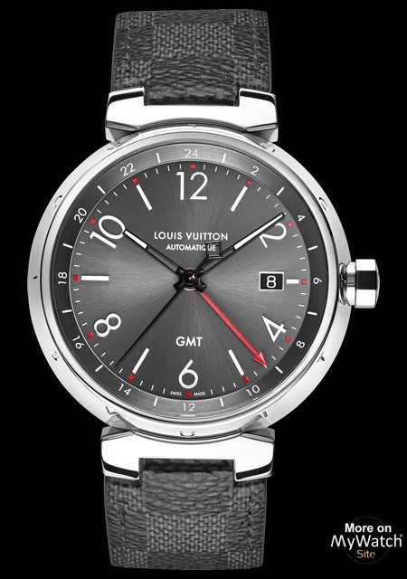 Watch Louis Vuitton Tambour Essentiel Grey - GMT Date