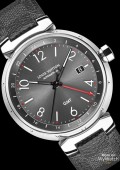 Tambour Essentiel Grey - GMT Date - strap gris -