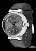 Tambour Essentiel Grey - GMT Date - strap gris -