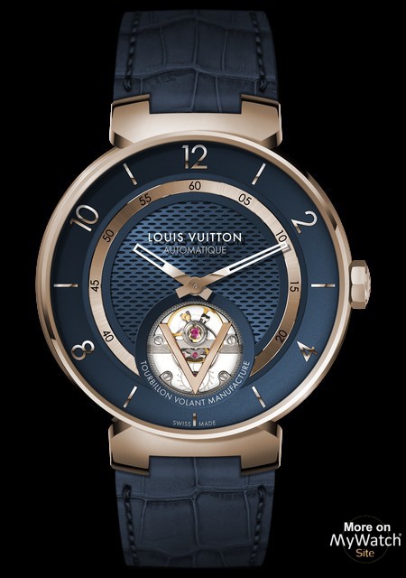 Louis Vuitton Tambour Blossom 35 Rose Gold Diamond Watch