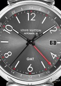Tambour Essentiel Grey - GMT Date - strap rouge  -