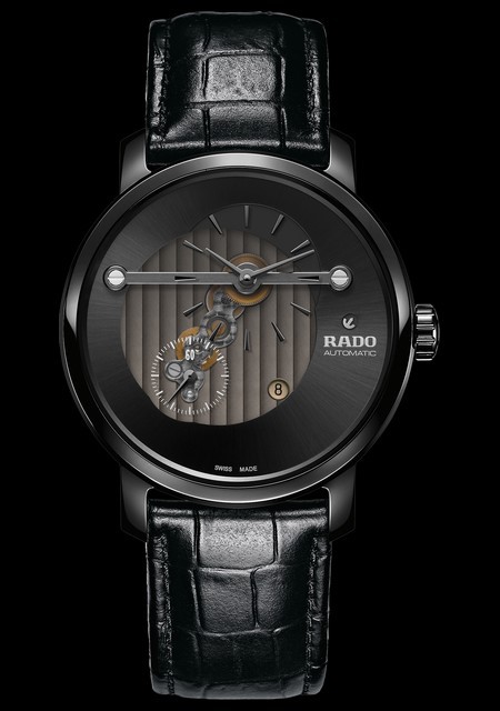 Watch Diamaster  Rado 661.6060.3.415 Ceramic - Black Dial - Leather Strap