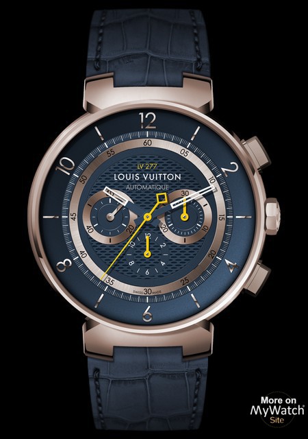 Tambour Moon Chronograph Black watch, Louis Vuitton