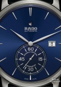 Rado Diamaster Petite Seconde cadran blanc bracelet noir (montre unisexe)