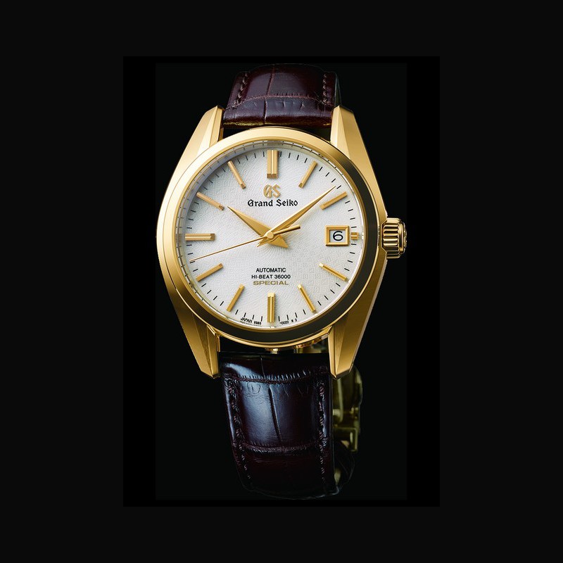 Watch Seiko Grand Seiko 9S anniversaire | Grand Seiko SBGH266 Yellow gold -  Crocodile strap