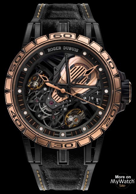 Watch Roger Dubuis Excalibur Aventador S  Excalibur RDDBEX0654 Spider -  Rubber Strap