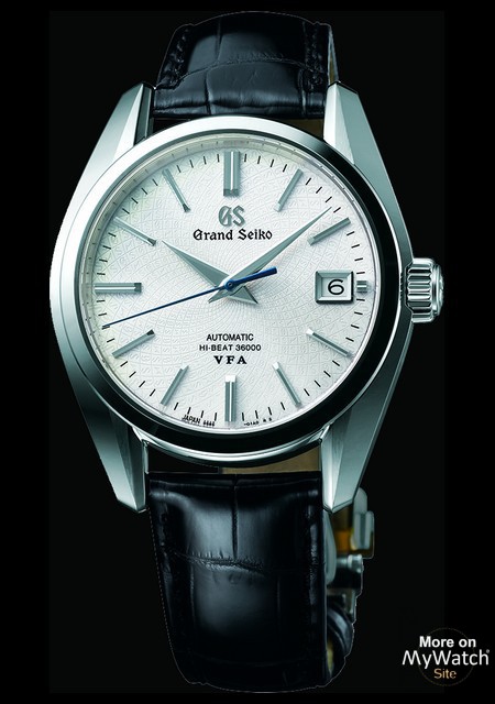 Grand Seiko 9S anniversaire cuir noir boîtier platine