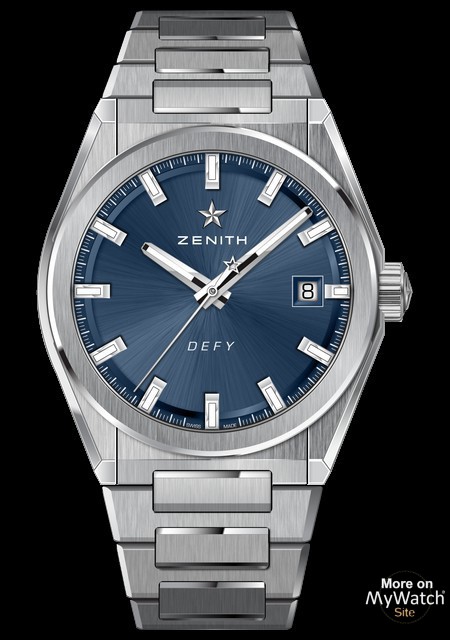 Watch Zenith DEFY CLASSIC  Defy 95.9000.670/51.M9000 Titanium - Blue Dial  - Steel Bracelet