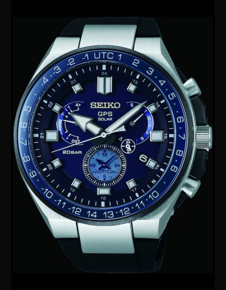 Watch Seiko Seiko Astron | Astron SSE167 Titanium - Blue Dial - Silicone  Strap