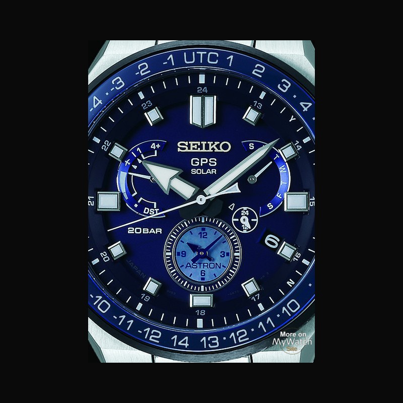 Watch Seiko Seiko Astron | Astron SSE167 Titanium - Blue Dial - Silicone  Strap