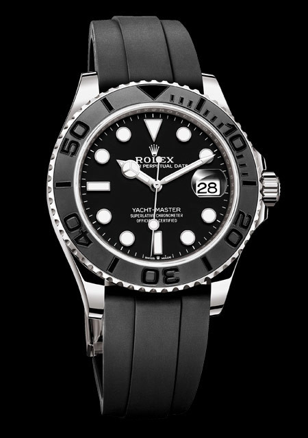 Watch Rolex Yacht-Master 42  Oyster Perpetual 226659 White Gold - Matt  Black Cerachrom Bezel - Oysterflex Strap