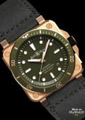 BR03-92 Diver Green Bronze