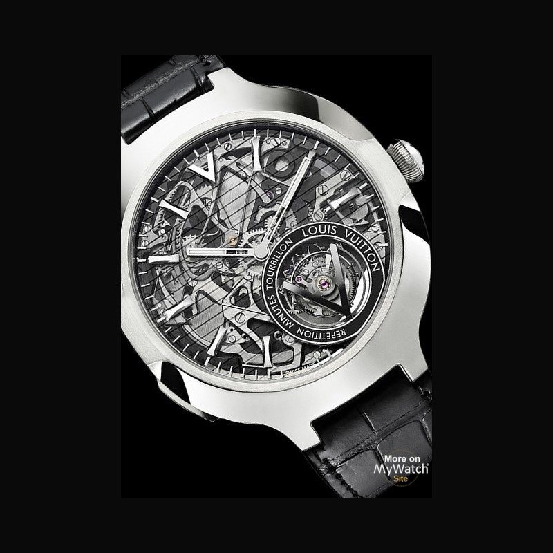 Louis Vuitton Voyager Skeleton Watch