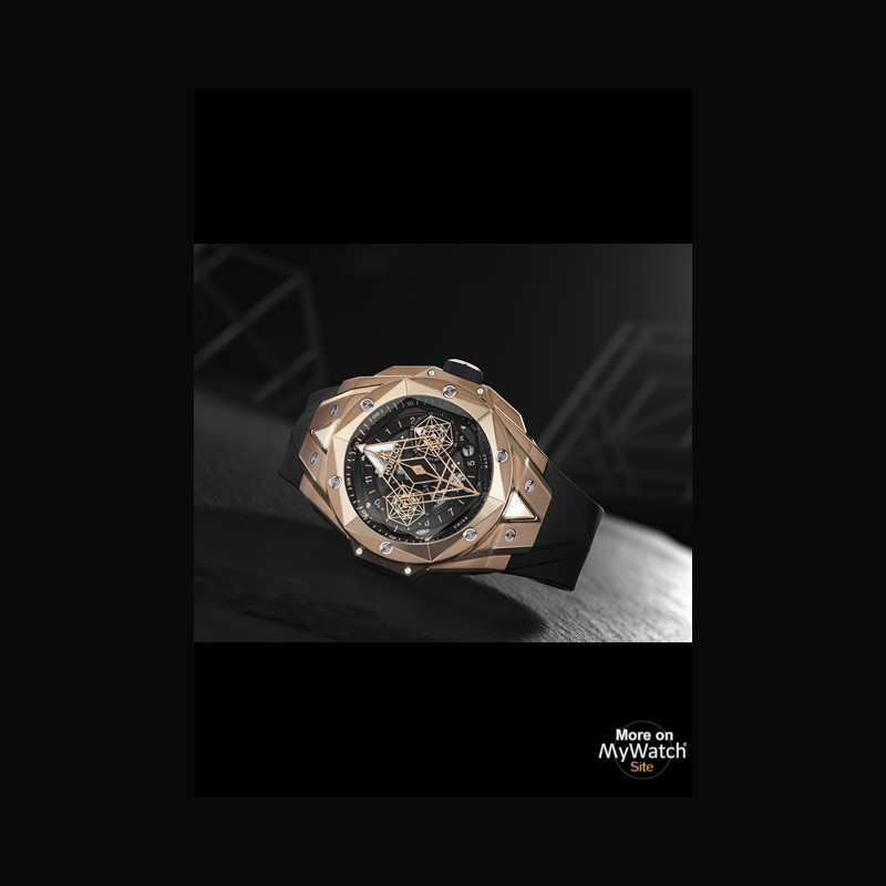 Hublot big bang sang deals bleu king gold pave