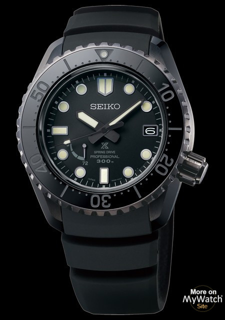 Watch Prospex LX Spring Drive Black | Seiko SNR031 Titanium - Bracelet  Titanium