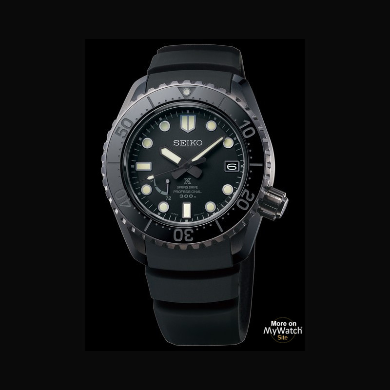 Watch Prospex LX Spring Drive Black | Seiko SNR031 Titanium - Bracelet  Titanium