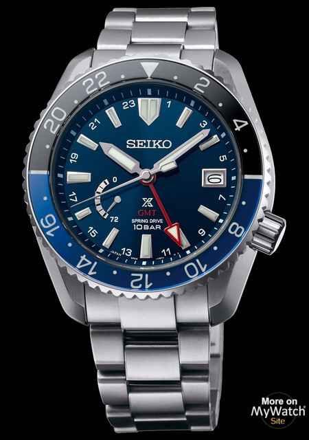 Watch Prospex LX Spring Drive GMT | Seiko SNR033 Titanium - Strap Calf