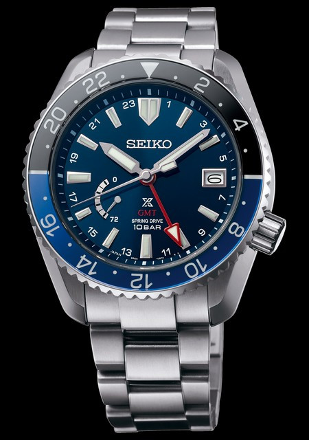 Watch Prospex LX Spring Drive GMT | Seiko SNR033 Titanium - Strap Calf