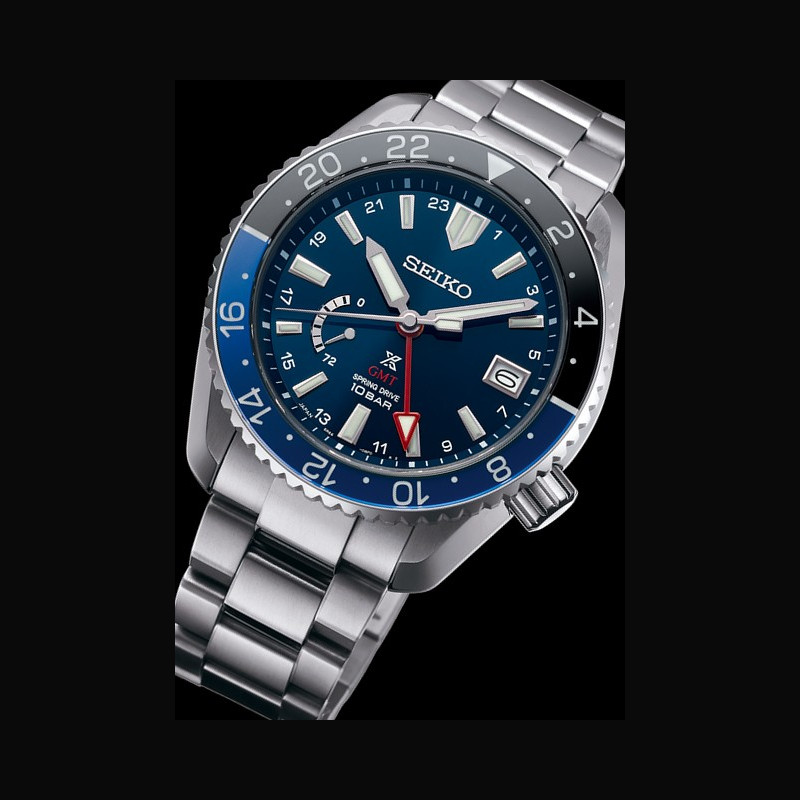 Watch Prospex LX Spring Drive GMT | Seiko SNR033 Titanium - Strap Calf