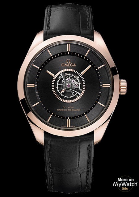 Watch Omega De Ville Tourbillon Numbered Edition  De Ville  529.53.43.22.01.001 Sedna™ Gold - Canopus™ Gold - Leather Strap